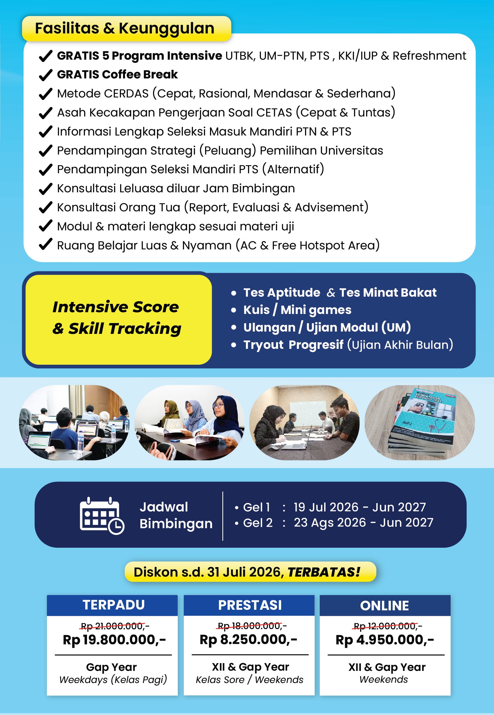 Bimbel Kedokteran 2027 - 1 tahun ajaran